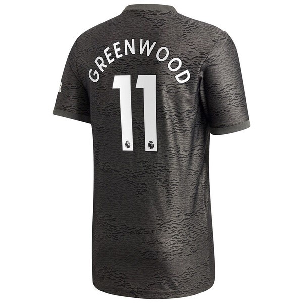 Camiseta Manchester United NO.11 Greenwood Segunda 2020-2021 Negro